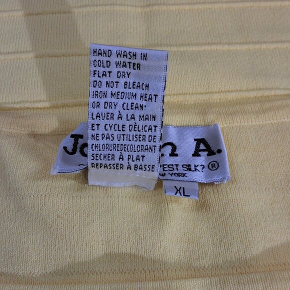 Joseph A. Womens Yellow Sleeveless Knit Top XL - Picture 5 of 5